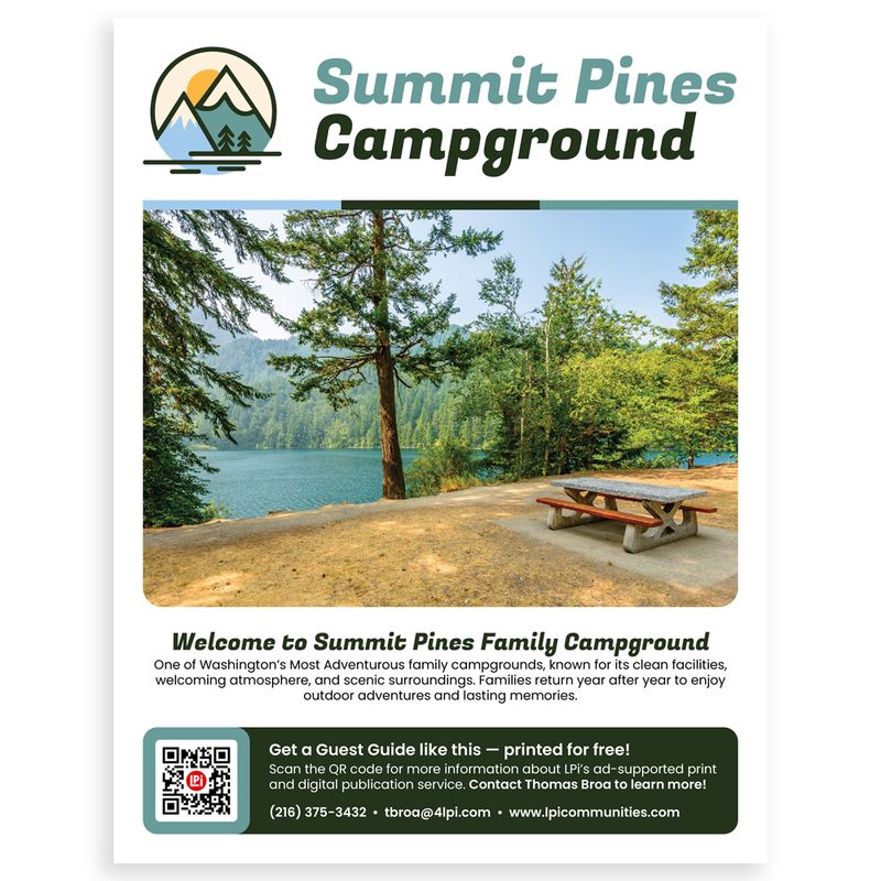 Mockup Campground Guest Guide