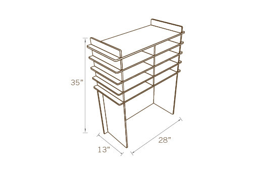INTERIOR DIVIDER FOR COUNTER TABLE