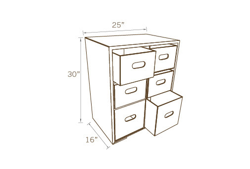 FILE CABINET WITH DRAWERS