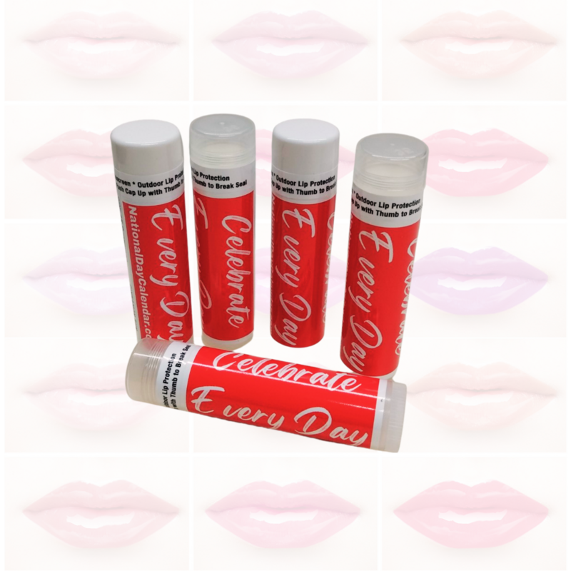 Official Celebrate Every Day Lip Balm: 5 Pack Assortment in Delightful Flavors