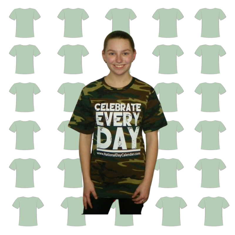 Celebrate Every Day Camo T-Shirt