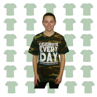 Celebrate Every Day Camo T-Shirt