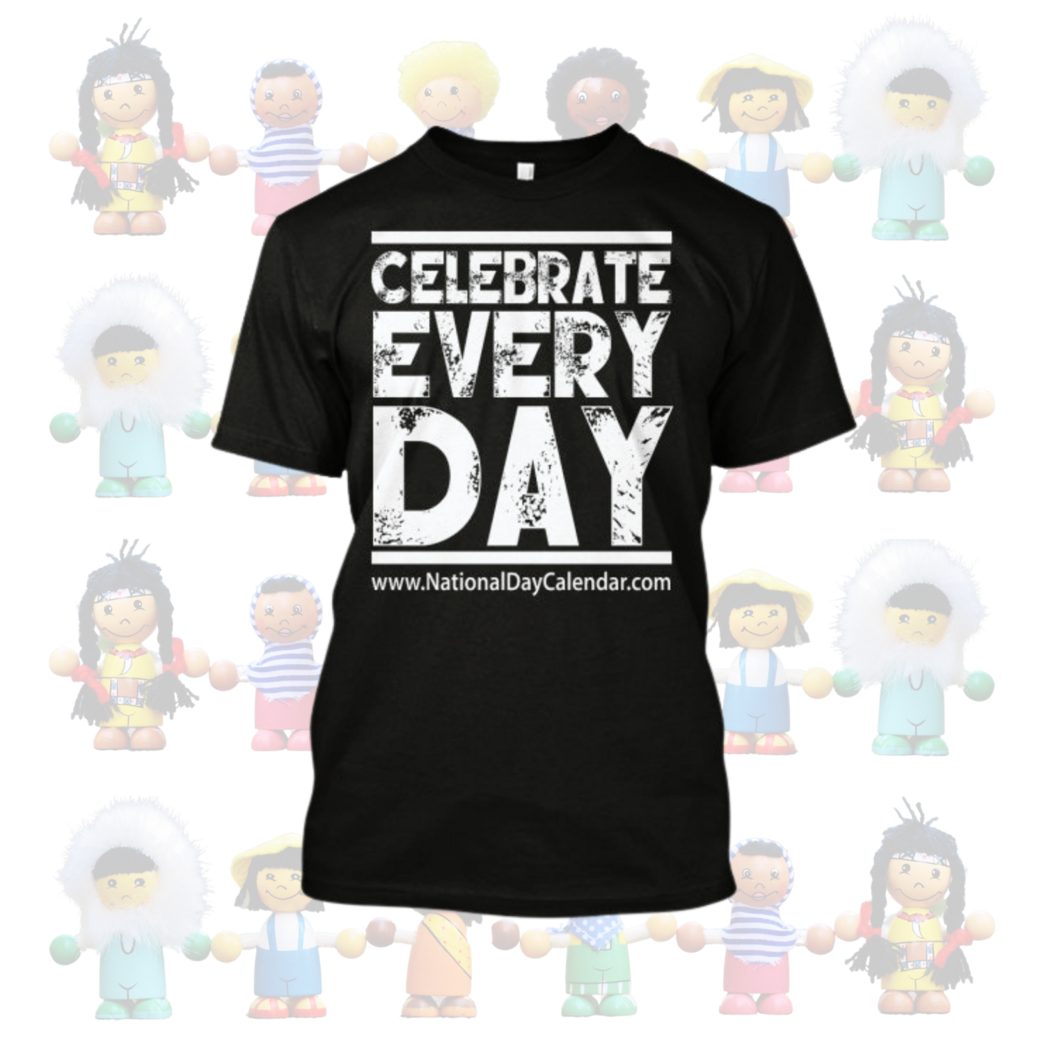 Black Official National Day Calendar Youth T-Shirt