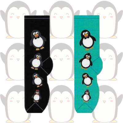 Women's Penguin Crew Socks - 2 Colors