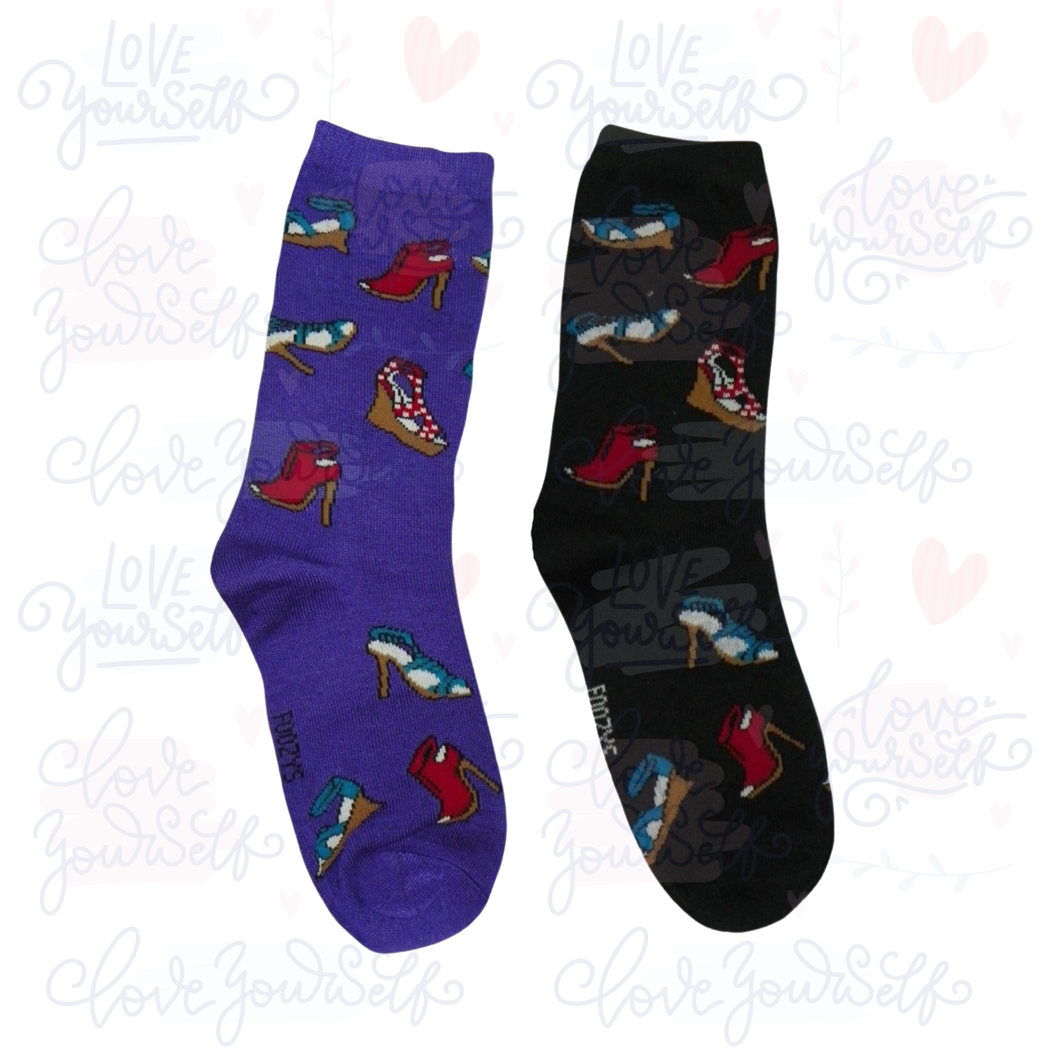 Women&#39;s Shoe Crew Socks - 2 Colors