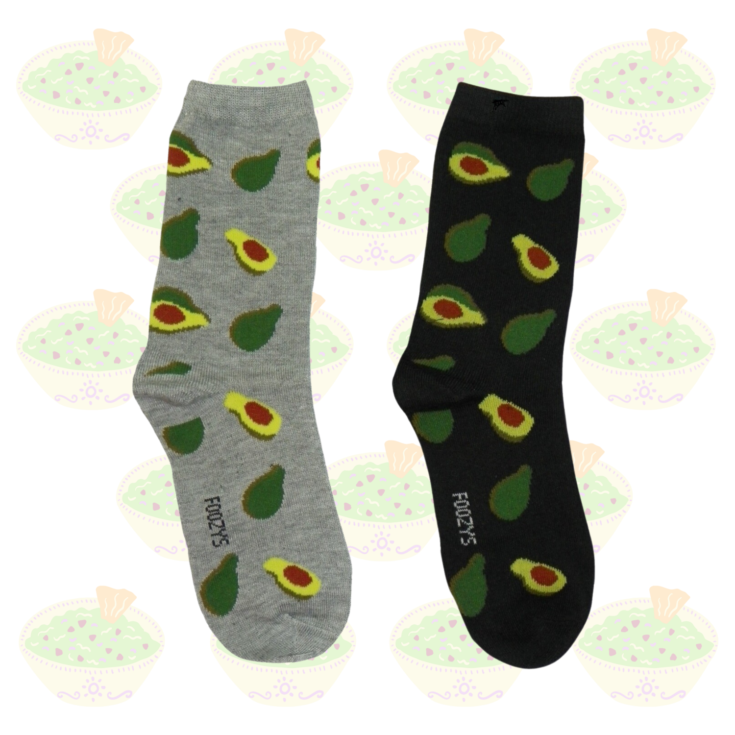 Women&#39;s Avocado Crew Socks - 2 Colors