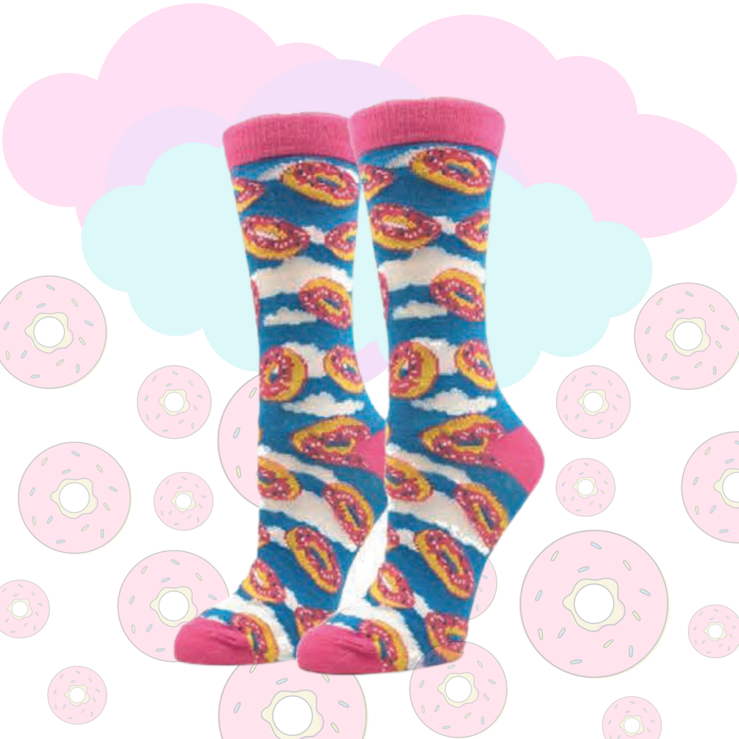 Women&#39;s Donuts Dream Crew Socks