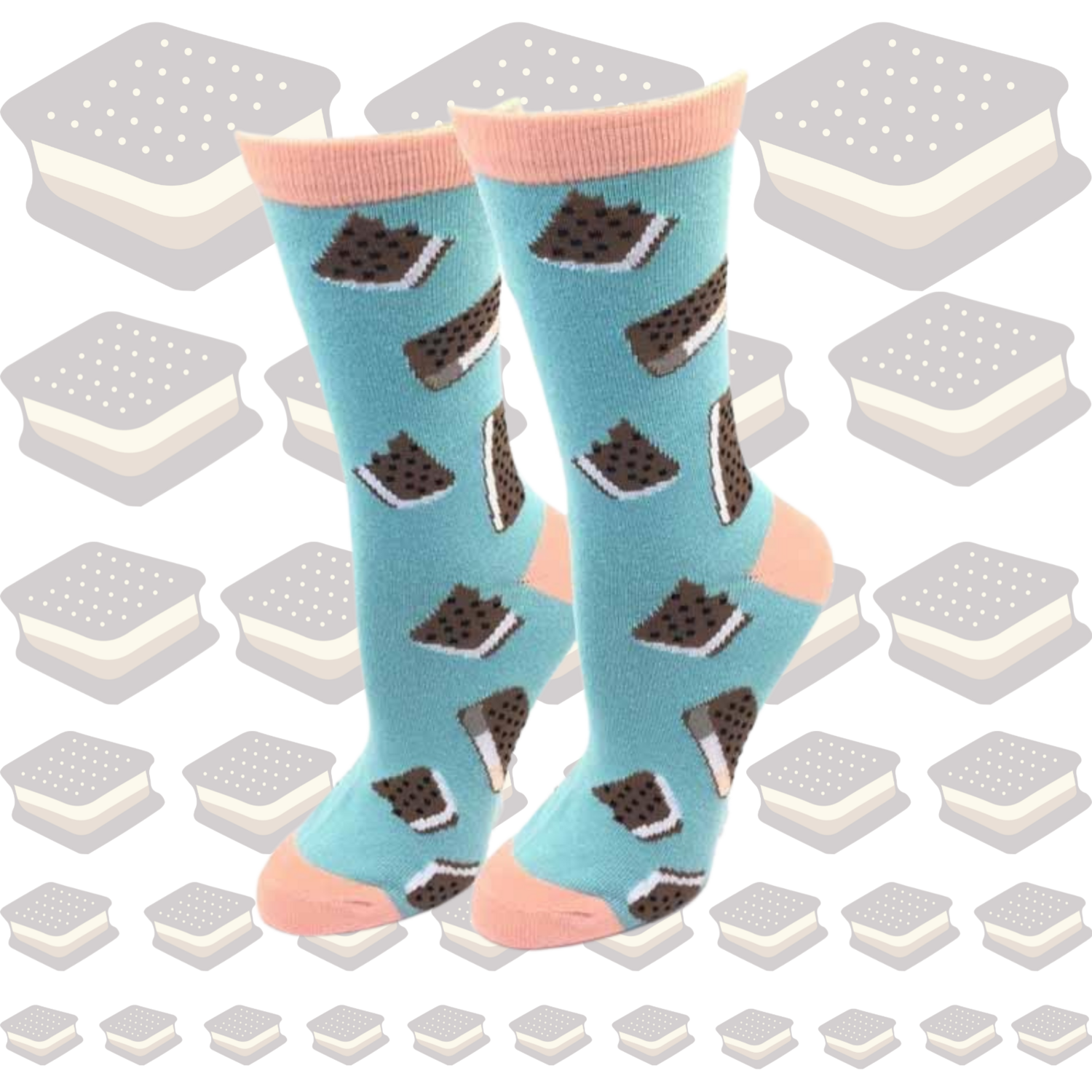 Women&#39;s Ice Cream Sandwich Crew Socks