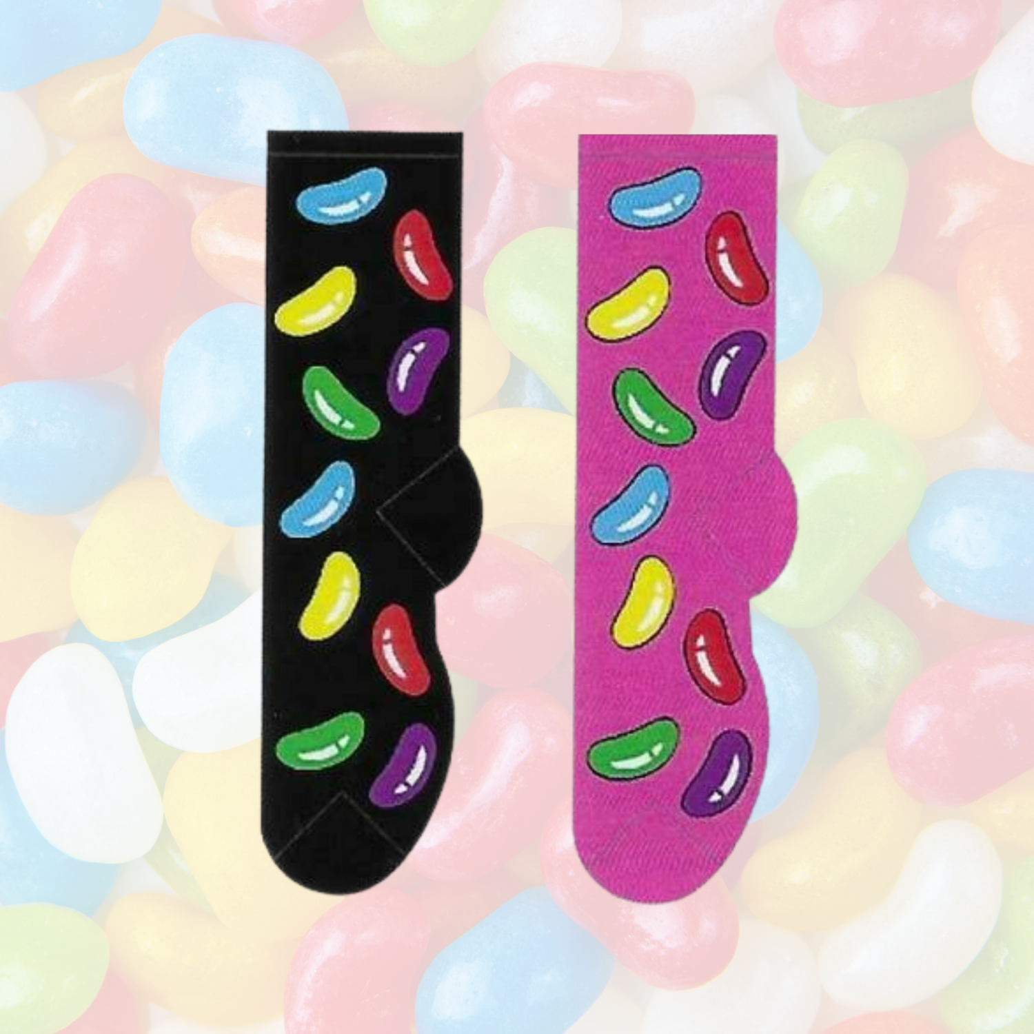 Women&#39;s Jelly Bean Crew Socks - 2 Colors