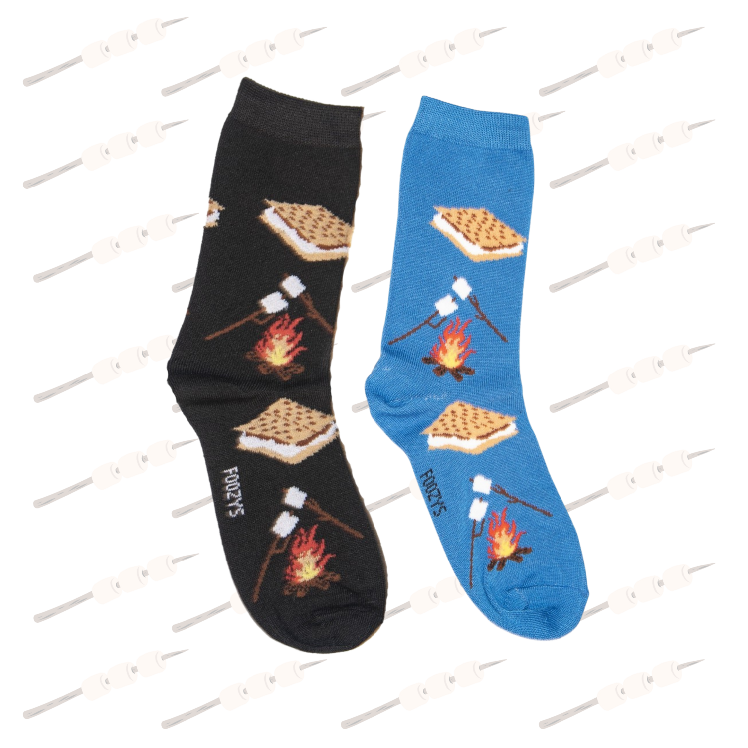 Women&#39;s S&#39;more Crew Socks - 2 Colors