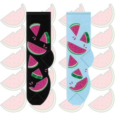 Women's Watermelon Crew Socks - 2 Colors