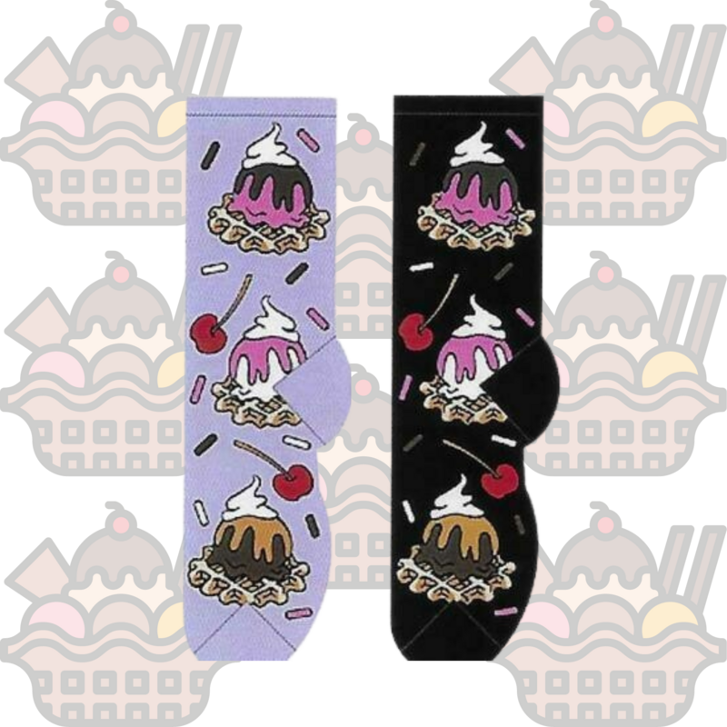 Women&#39;s Waffles &amp; Sundaes Crew Socks - 2 Colors