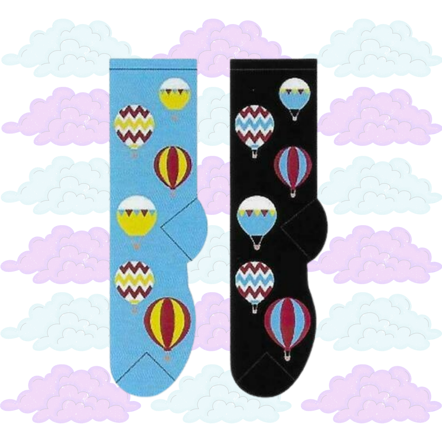 Women&#39;s Hot Air Balloon Crew Socks - 2 Colors