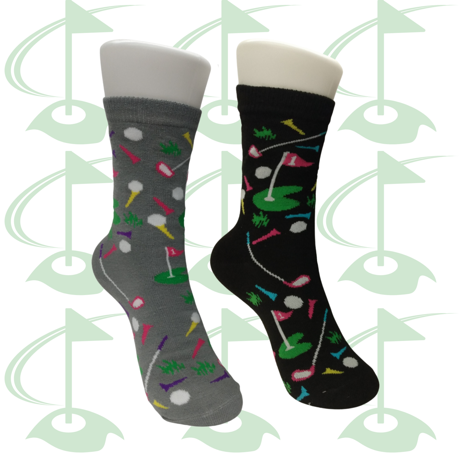 Women&#39;s Golf Crew Socks - 2 Colors