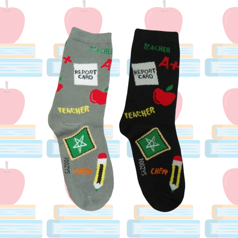 Women&#39;s Teacher Appreciation Crew Socks - 2 Colors