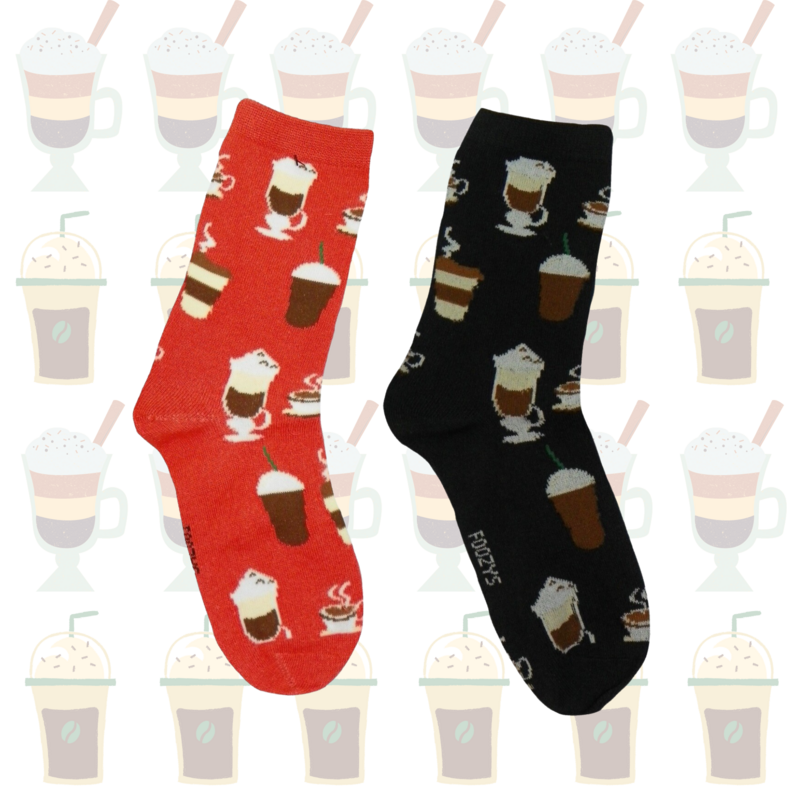 Women&#39;s Coffee Delight Crew Socks - 2 Colors