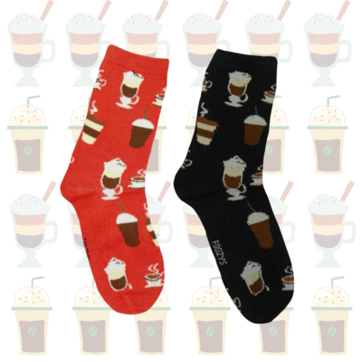 Women's Coffee Delight Crew Socks - 2 Colors