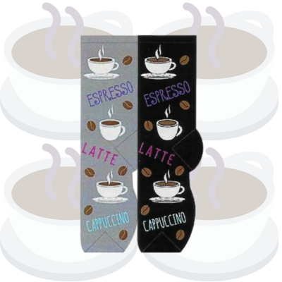 Women's Specialty Coffee Crew Socks - 2 Colors