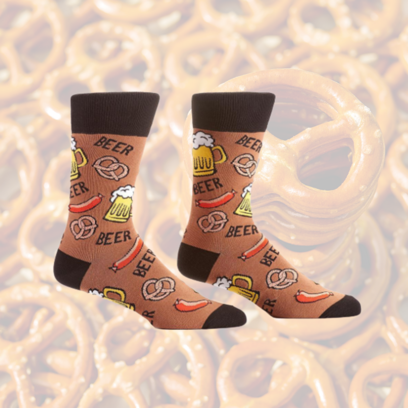 Men&#39;s Beer &amp; Snacks Crew Socks