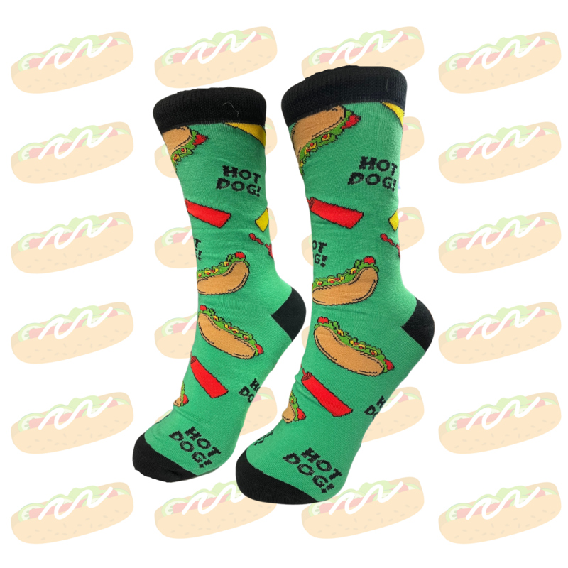 Men&#39;s Hot Dog Crew Socks