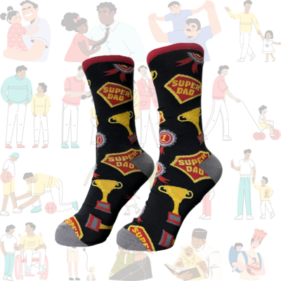Men's Super Dad Crew Socks