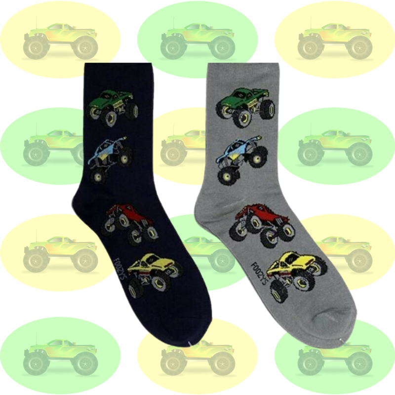 Men&#39;s Pick-Up Truck Crew Socks - 2 Colors
