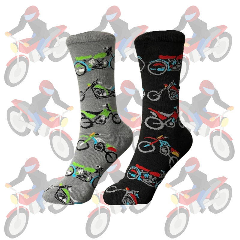 Men&#39;s Motorcycle Crew Socks - 2 Colors