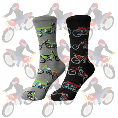 Men's Motorcycle Crew Socks - 2 Colors