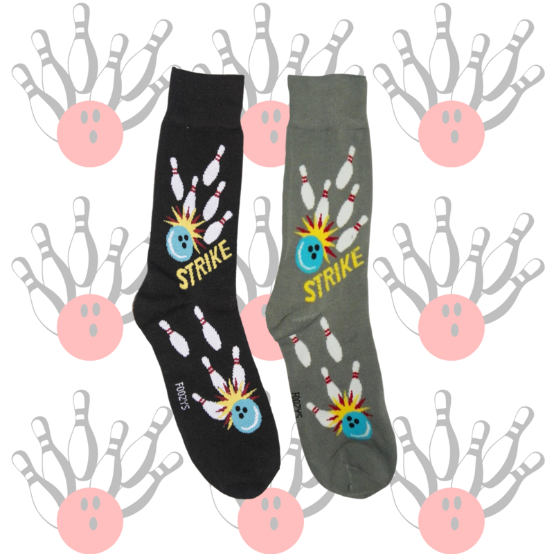 Men&#39;s Bowling Crew Socks - 2 Colors