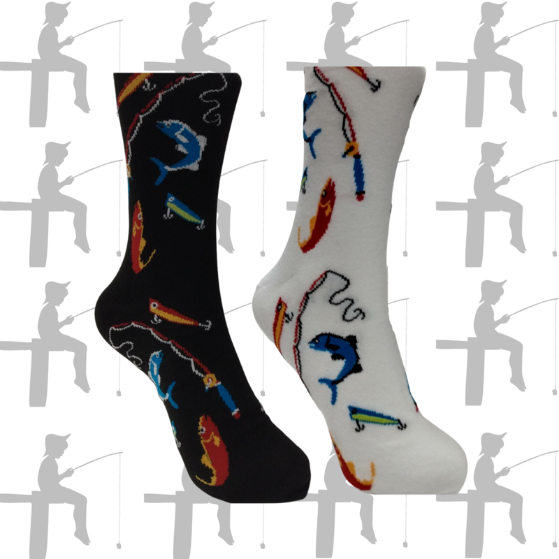 Men&#39;s  Fishing Crew Socks - 2 Colors