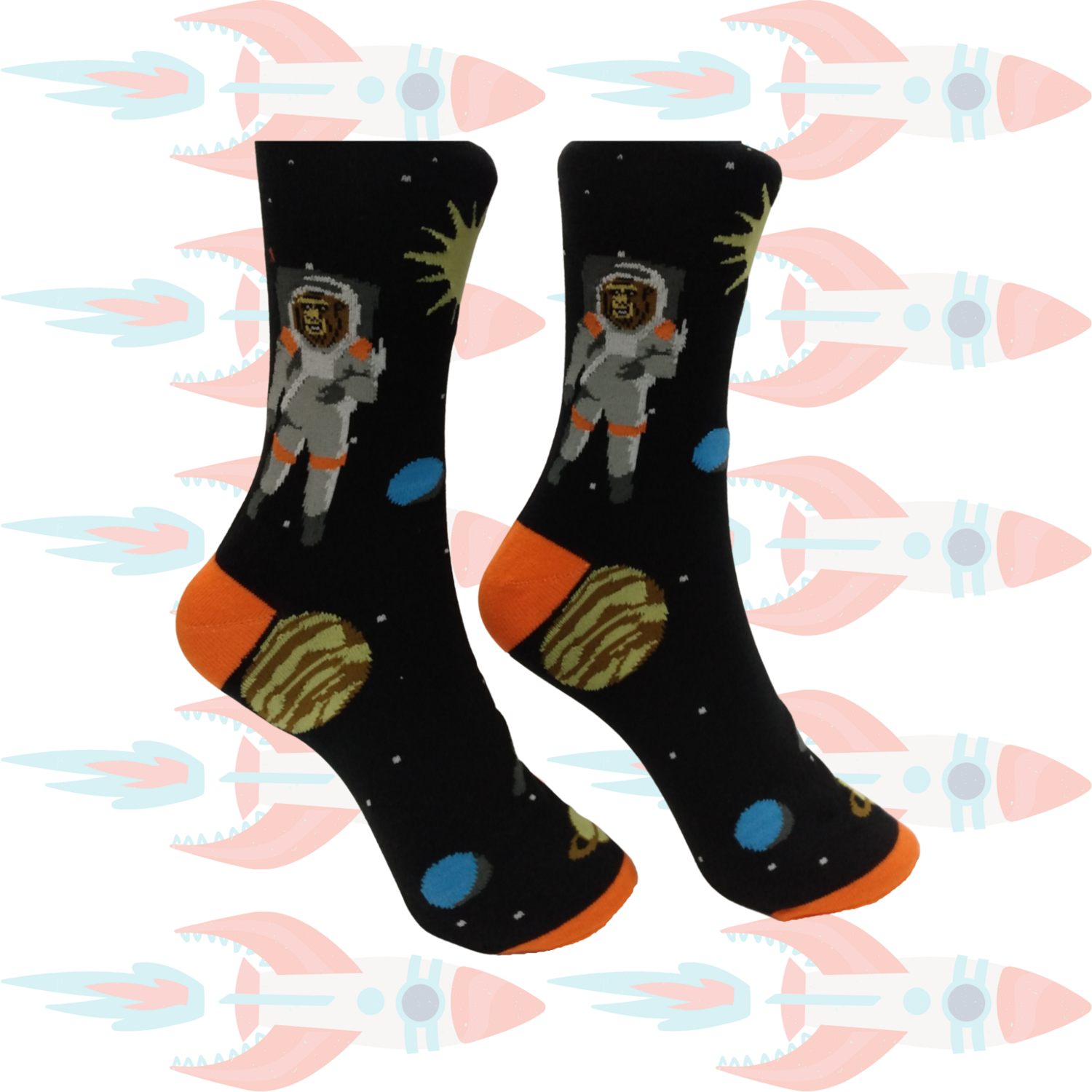 Men's Space Monkey Crew Socks