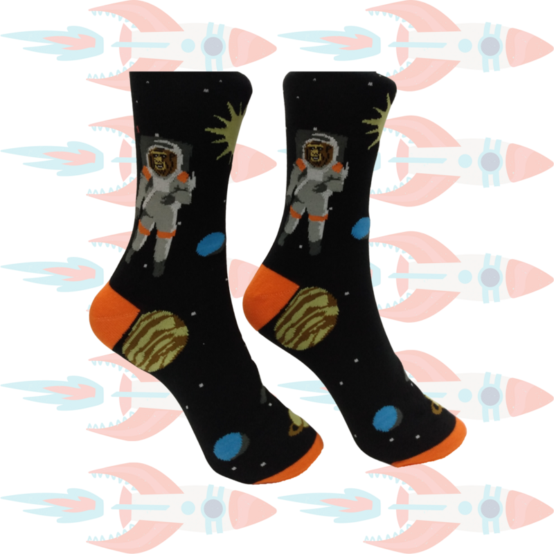 Men&#39;s Space Monkey Crew Socks
