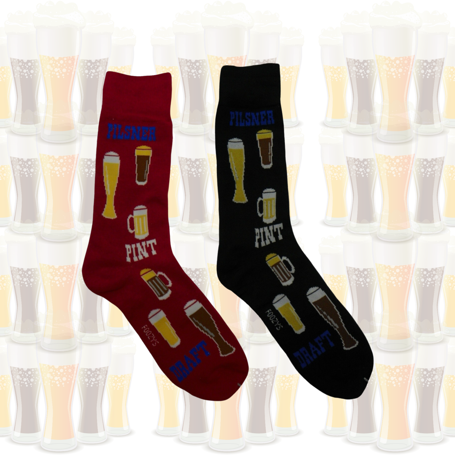 Men&#39;s Pint &amp; Pilsner Crew Socks - 2 Colors