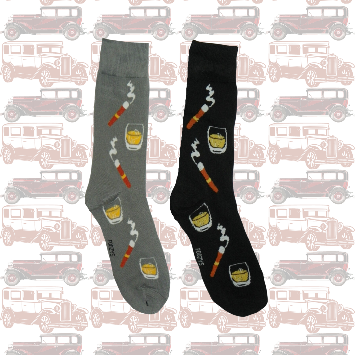Men&#39;s Scotch &amp; Cigar Crew Socks - 2 Colors