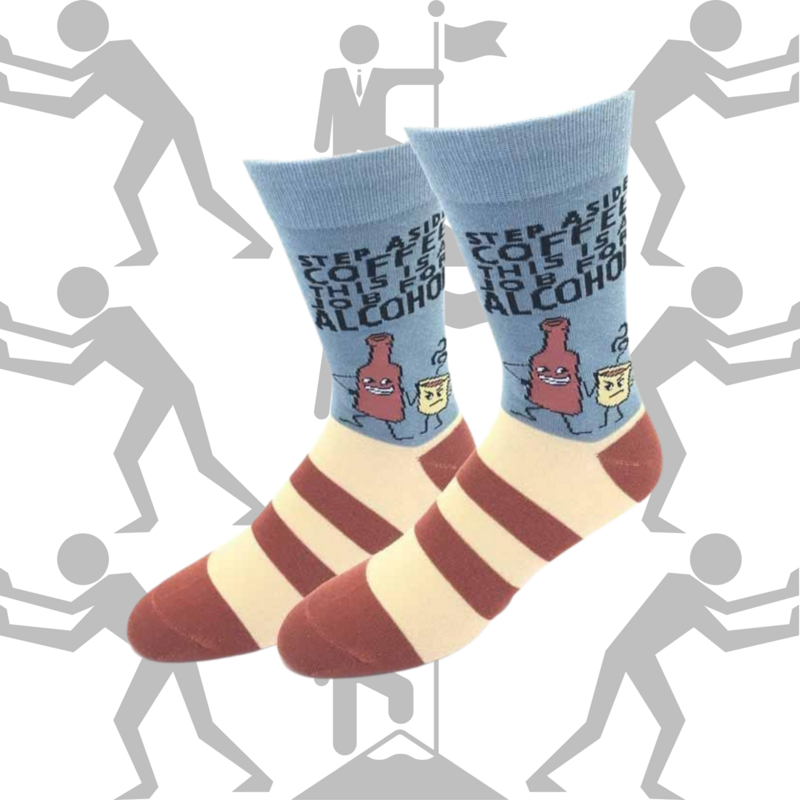 Men&#39;s Job for Alcohol Crew Socks