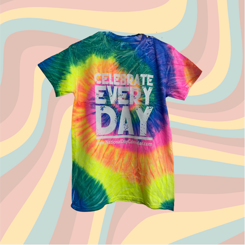 Neon Celebrate Every Day Tie Dye T-Shirt