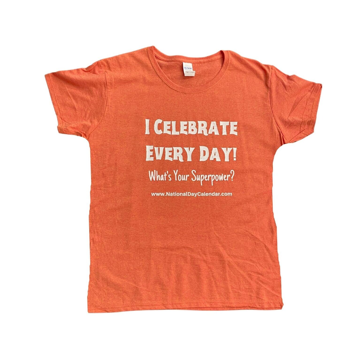 Women's Superpower T-Shirt - Heather Orange