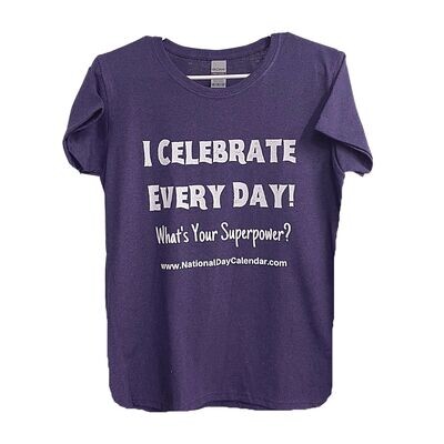Women's Superpower T-Shirt - Heather Purple