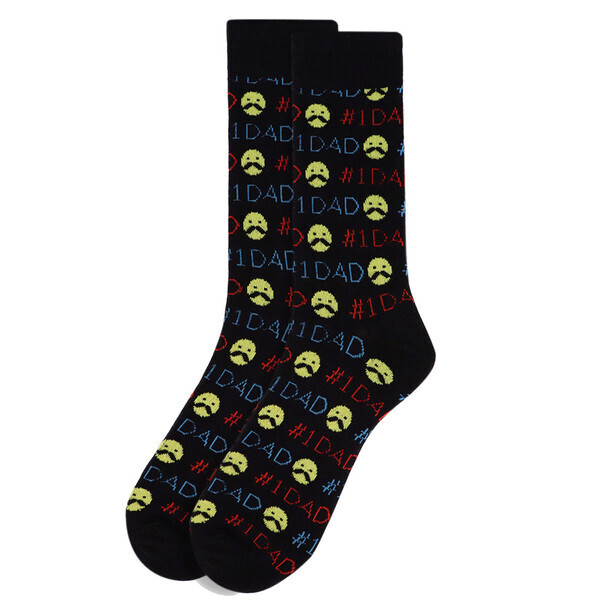 Men&#39;s #1 Dad Crew Socks