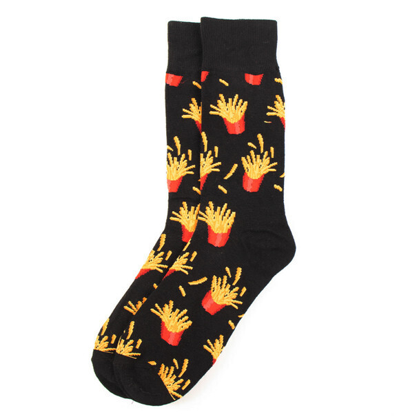 Men&#39;s French Fries Crew Socks