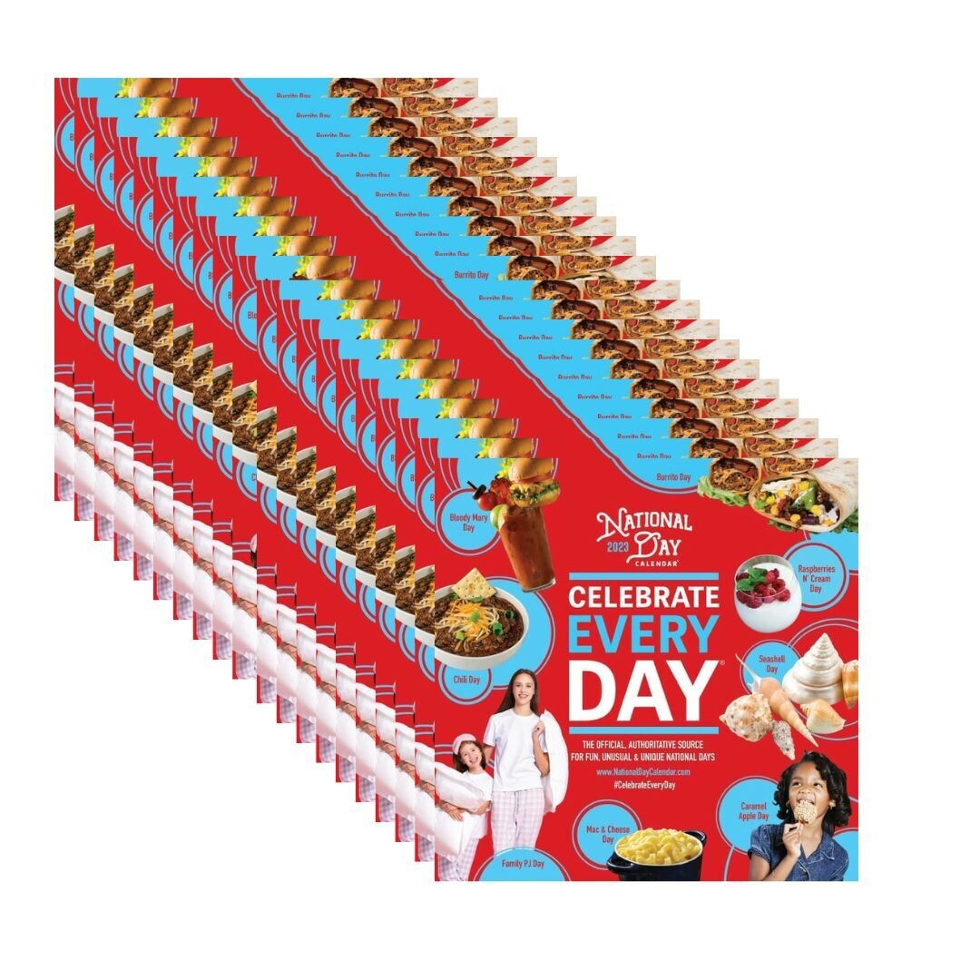 20-Pack | 2023 Official Celebrate Every Day® National Day Wall Calendar