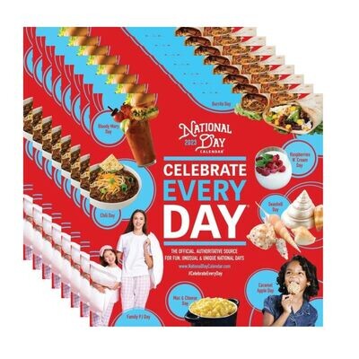 8-Pack | 2023 Official Celebrate Every Day® National Day Wall Calendar