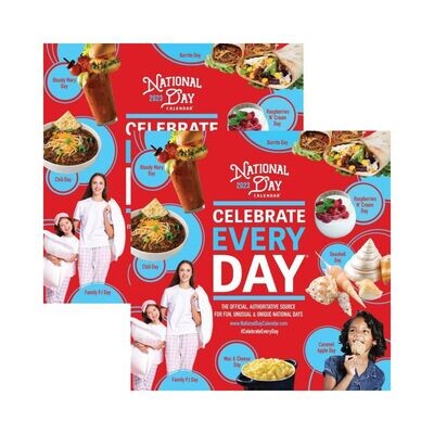 2 Pack | 2023 Official Celebrate Every Day® National Day Wall Calendar