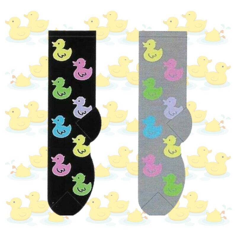 Women&#39;s Rubber Ducky Crew Socks - 2 Colors