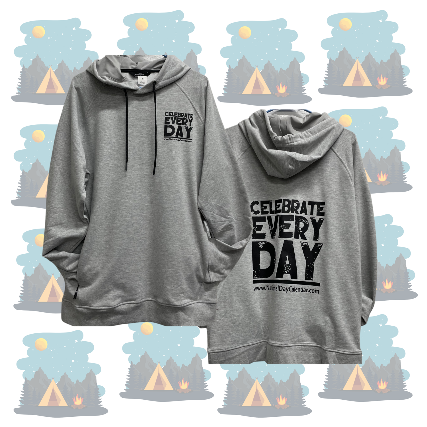 Celebrate Every Day Light Grey Hoodies