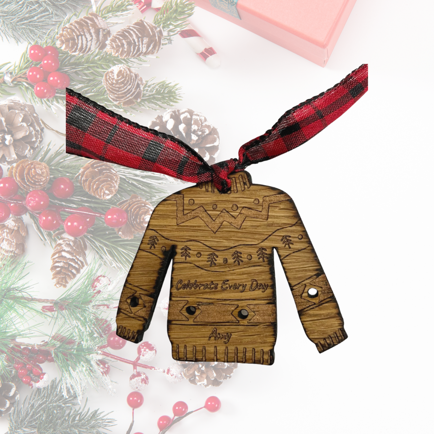 Personalized Ugly Sweater Ornament