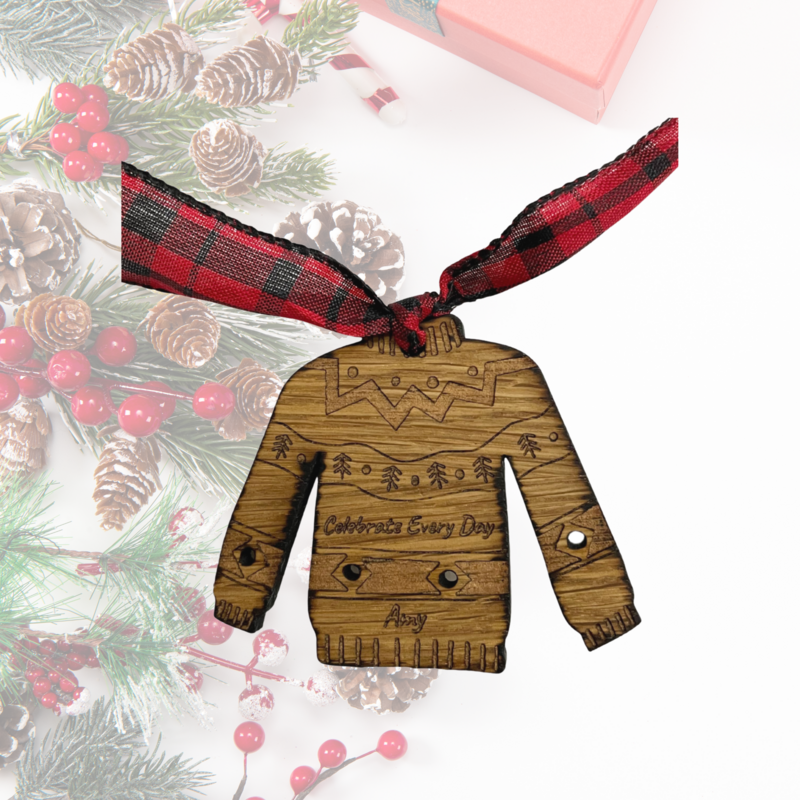 Personalized Ugly Sweater Ornament