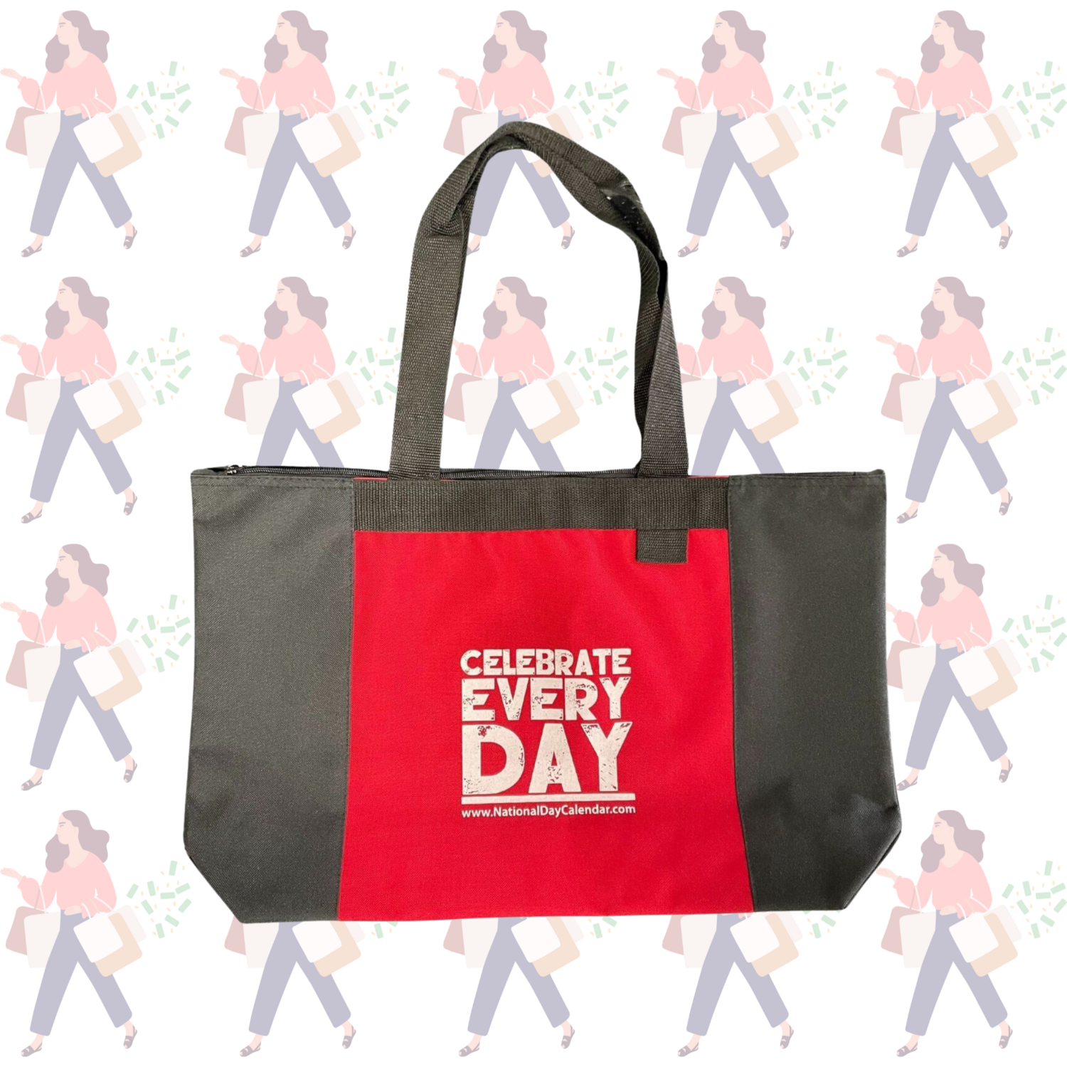 Carry Your Essentials in Style with the Official &#39;Celebrate Every Day&#39; Red Tote Bag