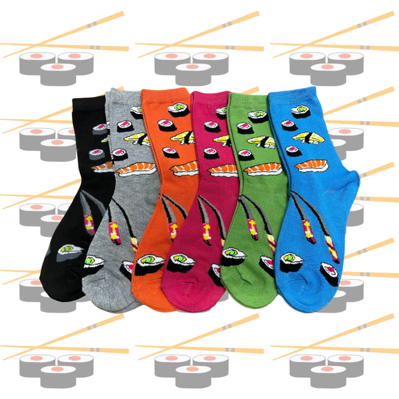 Women&#39;s Sushi Crew Socks - 3 PACK