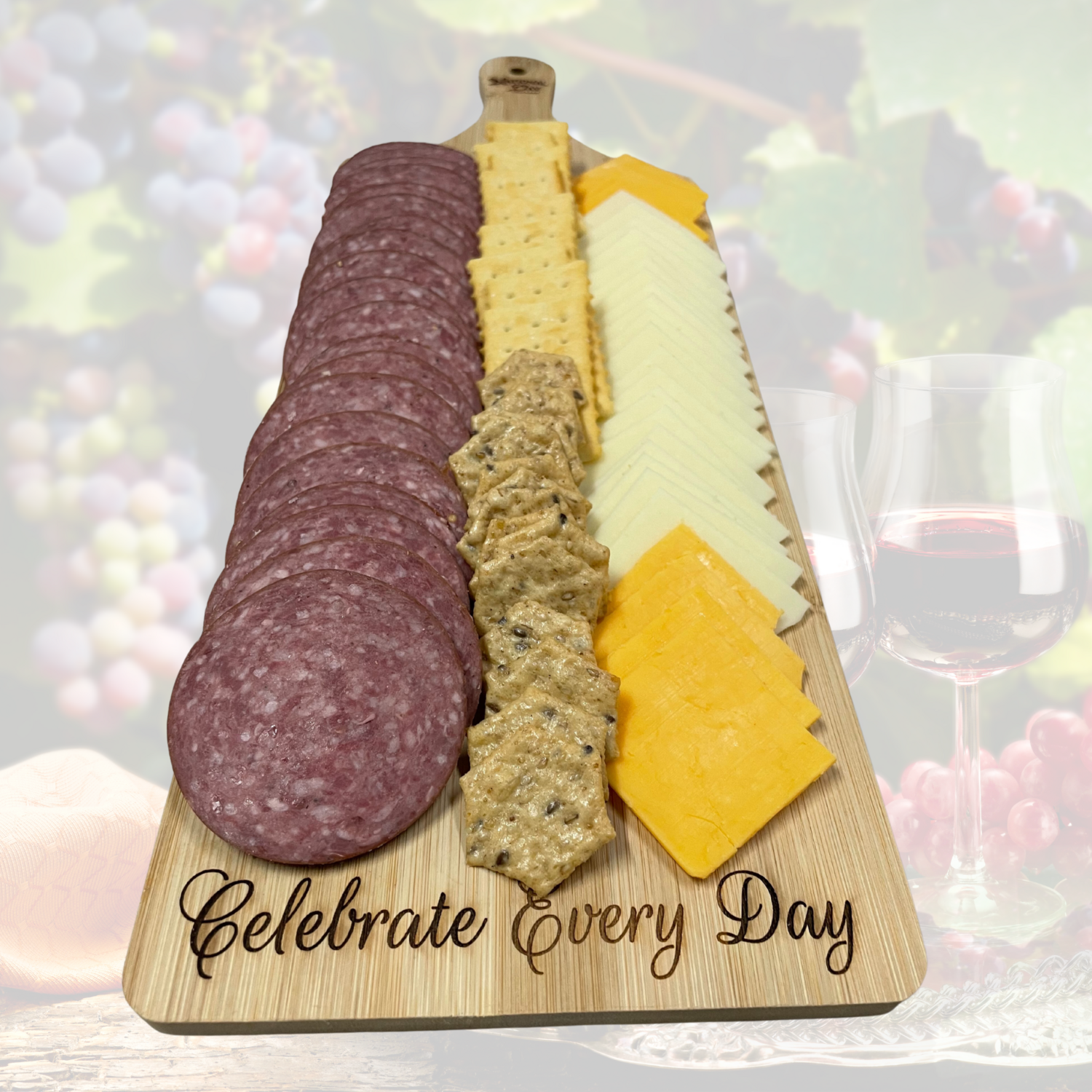 LIMITED SUPPLY - Oblong Bamboo Charcuterie Cutting Board